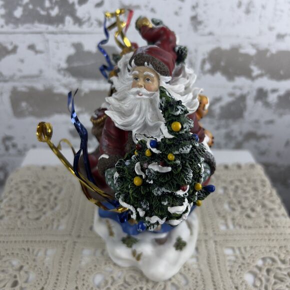 Peggy Abram’s Windswept Wayfarer Christmas Santa Figure Limited Edition 295/1200 - Picture 3 of 9